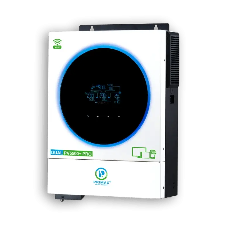 PRIMAX GALAXY DUAL PV5500+ PRO HYBRID SOLAR INVERTER 4KW With 5.5KW MPPT Solar Charge Controller - The Saver Hub