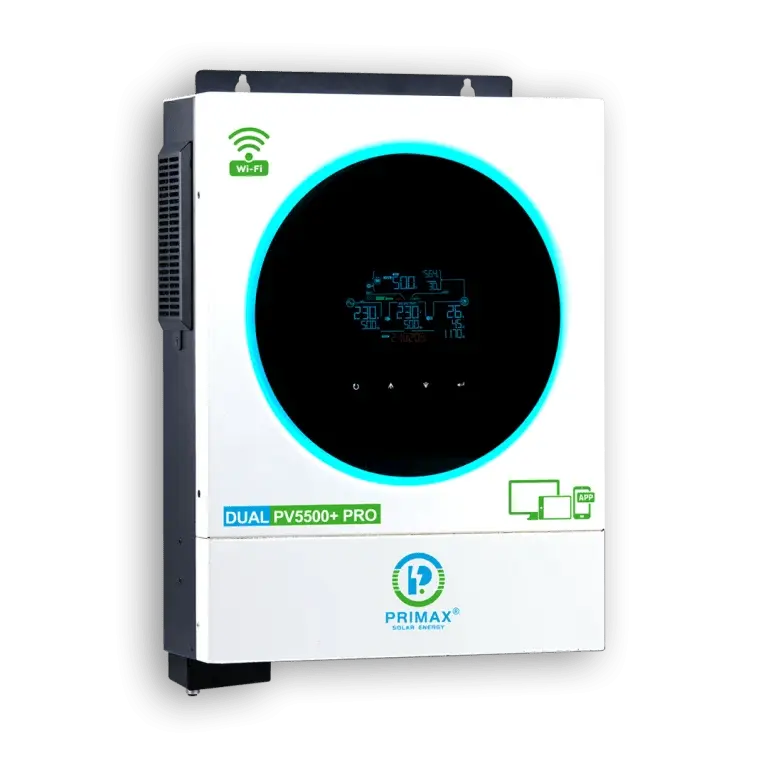 PRIMAX GALAXY DUAL PV5500+ PRO HYBRID SOLAR INVERTER 4KW With 5.5KW MPPT Solar Charge Controller - The Saver Hub