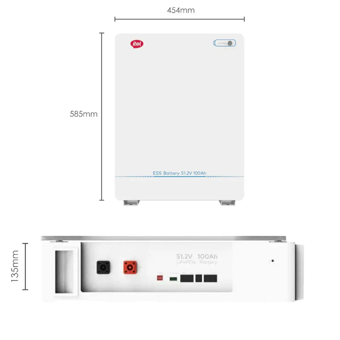 Itel IPL - 51100 Lithium Battery – 5.12kWh 51.2V - The Saver Hub